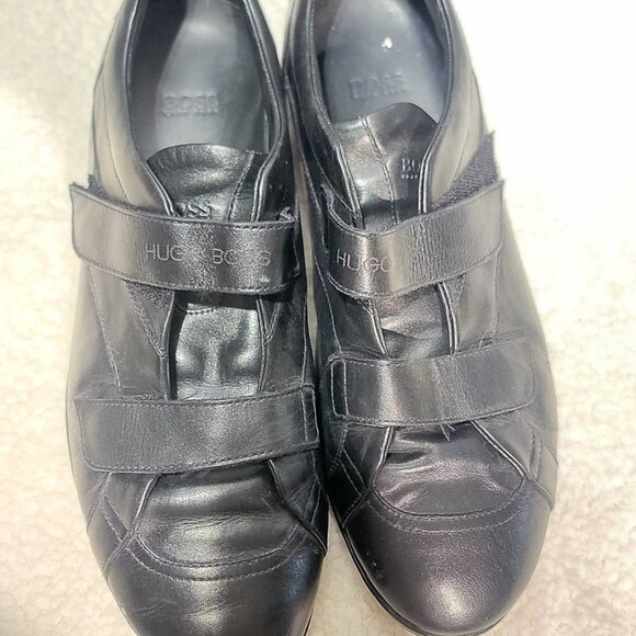 Boss By Hugo Boss Mens Black Leather Shoes - Picture 6 of 16